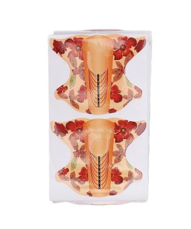 Eco-Friendly 100pcs Nail Extension Forms - Orange | For Nail Artists, Salons & Home Use - Buy Online on SooperMarket.com