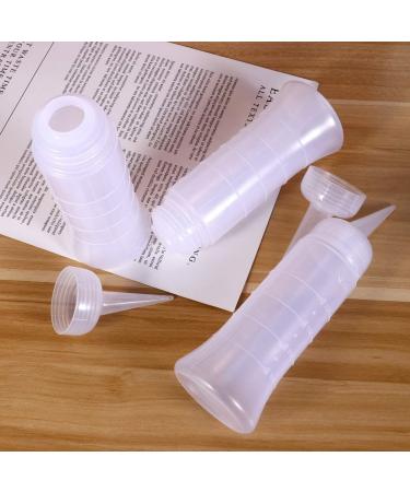 Lurrose 3pcs 260ml Hair Dye Bottles with Angle Tip - Refillable and Graduated for Home and Salon Use - Buy Online on SooperMarket.com