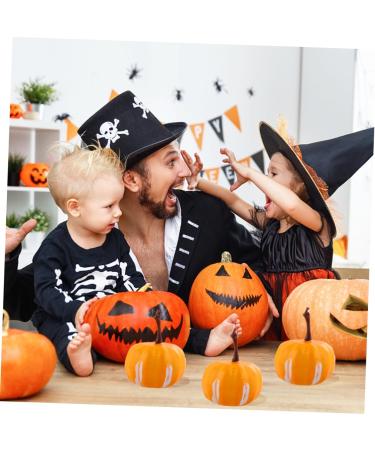 DECHOUS 20pcs Simulated Mini Pumpkin Halloween Decoration Simulation Pumpkin Halloween Pumpkin Crafts Fake Pumpkin Halloween Pumpkin Decoration Painted Decorate Little Pumpkin Foam Yellow 2.2X3.4CM - Buy Online on SooperMarket.com