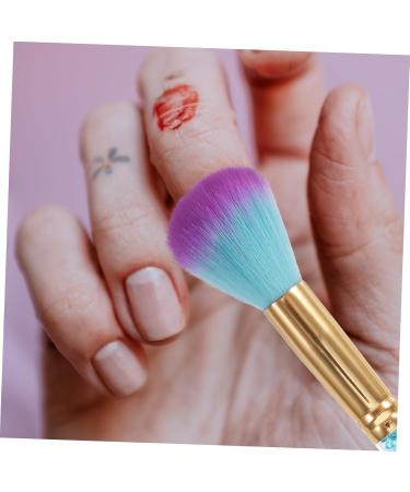 CIMAXIC 1pc Fingernail Brush Stuckers Nail Scrub Brush Nail Duster Brush Nail Scrubbing Brush Nail Collector Soft Nail Brush Toe Cleaning Brush Nail Dust Collector Portable Nail Polish 18*3cm Blue - Buy Online on SooperMarket.com