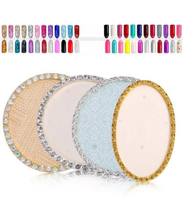 Nail Art Display Stand Fashional Alloy Nail Gel Colors Plate Tips Display Stand Rack Board Manicure Tool(4#) - Buy Online on SooperMarket.com