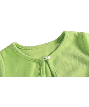 BONNY BILLY Girls Knitted Cotton Cardigan Shrug - Green, 8-9 Years | Kids Clothing - Buy Online on SooperMarket.com