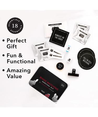 Binge-Watching Survival Kit for Friends & Family | 18 Essential Items for At-Home Spa Day | Fun Portable Gift Box - Buy Online on SooperMarket.com