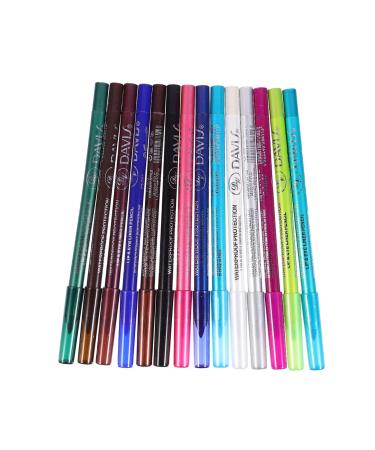 PLAFOPE 14pcs Eyeshadow Pencil Set Makeup Pencil Makeup Eye Liner Pencil Eye Makeup Accessory Eye Lining Pencil Eyeliner Pencil Cosmetics Pencil Eyeliner Drawing Tool Cosmetic Accessories
