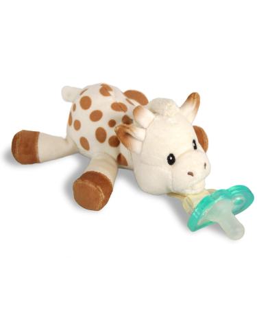 Sophie La Girafe Razbuddy Holder w/Removable JollyPop Baby Pacifier - 0M+ - Bpa Free - Pacifier Made in USA - Sophie The Giraffe - RaZbaby - Vulli
