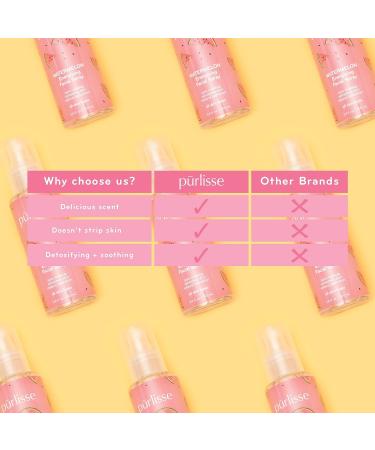 Purlisse Watermelon Energizing Facial Mist Spray - Hydrating Face Spray for All Skin Types - Buy Online on SooperMarket.com