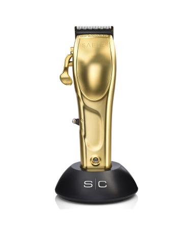 StyleCraft Saber and Saber II Professional Full Metal Body High-Torque Digital Brushless Motor Cordless Hair Clipper Brushed Gold