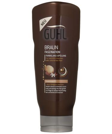 Guhl Fascination Brown Balace Rinse / Conditioner - 2 Series Pack (2 x 200 ml) - with kukuinuss oil - for naturally brown and colored hair 400 ml (2 pack)
