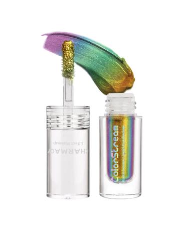 CHARMACY Duochrome Eyeshadow Liquid  Intense Multicolor Shifting  Long Lasting Glitter Eyeshadow  Metallic Pigments Sparkling Shiny Liquid Eye Makeup  1.6g (02)