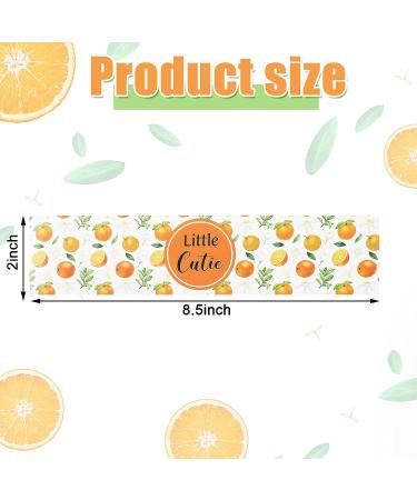 48 Pieces Little Cutie Baby Shower Water Bottle Labels - Waterproof Oranges Bottle Wrappers for Unisex Baby Shower Favors - Buy Online on SooperMarket.com