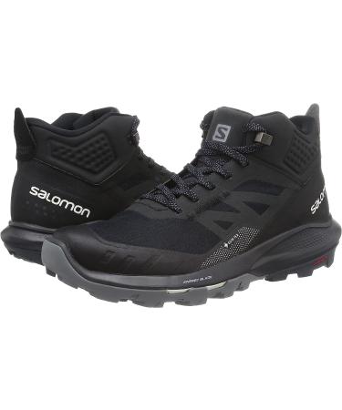 Salomon Men's OUTPULSE Mid Gore-Tex Hiking Boots - 11.5 Black/Ebony/Vanilla Ice - Buy Online on SooperMarket.com