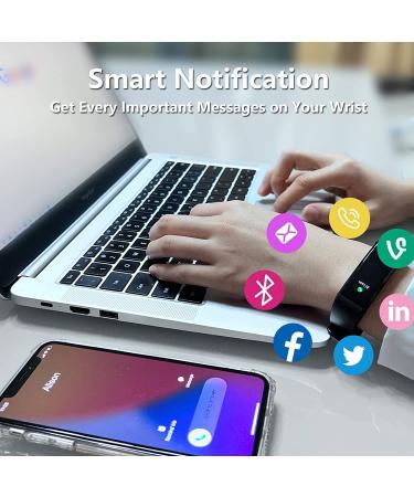 MLanYunS Fitness Tracker: Heart Rate, Sleep, Blood Pressure & Oxygen Monitor - Step Count, Calorie Activity Tracker - Smart Watch Bracelet for Adults - Black - Buy Online on SooperMarket.com