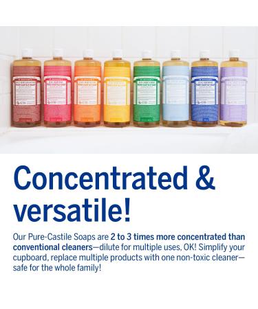 Dr. Bronner's Pure-Castile Soap (Peppermint 907.2g) - Organic Vegan 18-in-1 Uses for Face Body Hair Laundry & Pets - International Shipping Available - Buy Online on SooperMarket.com