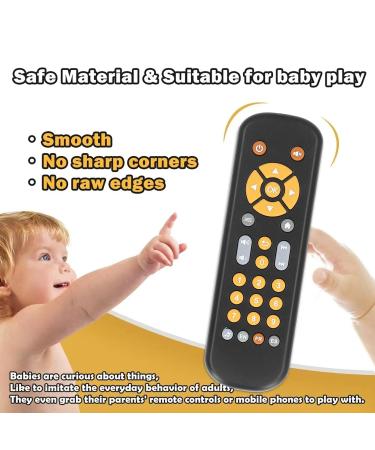Baby TV Remote Control Toy for Toddlers - Interactive Educational Toy for Early Brain Development (Black) - Buy Online on SooperMarket.com
