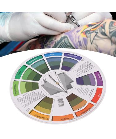 Color Wheel  Creative Color Wheel Color Mixing Pocket Guide Chromatic Circle Colors Paint Mixing Learning Guide Art Class Teaching Tool for Makeup Blend Board Chart Color Mixed Guides Mix(small)