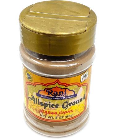 Rani Allspice (Kabab Chini) Ground Powder 3oz (85g) PET Jar - All Natural, Vegan, Gluten Friendly, NON-GMO - Indian Origin - 85g (Pack of 1) - Buy Online on SooperMarket.com