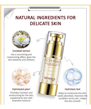 Bioaoua Pure Pearls Eye Cream Essence - Skin Silky & Flawless | Moisturizing & Oil Control - 35g - Buy Online on SooperMarket.com