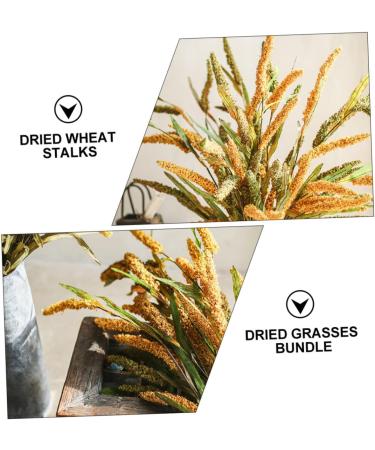 Alipis 3pcs Simulated Ears of Corn Dried Grasses Bundle Home D cor Dried Millet Home Accessories Decor Faux Plants Artificial Plant Home Decor Millet Decor Paddy Artificial Grass Iron Greenx3pcs 12X75CMx3pcs - Buy Online on SooperMarket.com