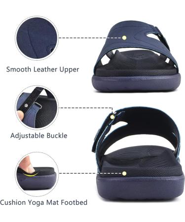 KuaiLu Women's Orthotic Slides - Lightweight Athletic Sandals with Plantar Fasciitis Arch Support - Buy Online on SooperMarket.com