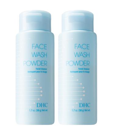 DHC Face Wash Powder 2 pack Luxurious Foaming Lather Lightweight Powder Formula Gently Exfoliates Hydrating Fragrance and Colorant Free Ideal for All Skin Types 1.7 oz. Net wt.
