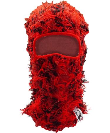 GCBALACLAVA Distressed Balaclava Ski Mask - Premium Winter Beanie Cap (Red Storm) - Buy Online on SooperMarket.com
