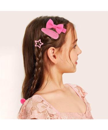 SKHAOVS 33 Pieces Pink School Girls Hair Accessories Kit Girls Hair Accessories Set Pink Bows Hair Ties Baby Hair Cips for Girls Hair Accessories for Girl Teen Toddler Birthday Gift(Pink) - Buy Online on SooperMarket.com