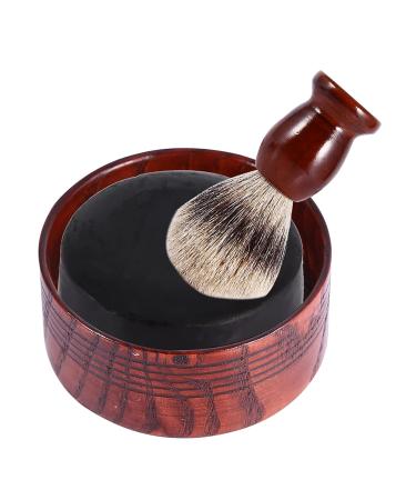 Men's Natural Razor Soap Foam Cream - Wooden Bowl & Cup Shaving Soap for Ultimate Clean Shave - Buy Online on SooperMarket.com