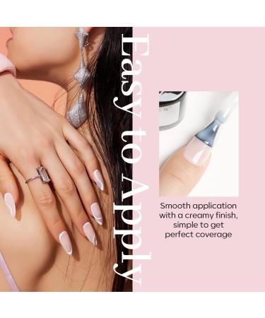Modelones Gel Nail Polish 1 Pcs 15ml Milky White Gel Nail Polish Jelly Gel Polish Set Sheer Pure White Color Nail Gel Polish Kit Soak Off U V GEL LED Salon DIY at Home Gel Nail Manicure Gift for Women Girls - Buy Online on SooperMarket.com