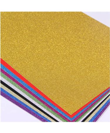 Baisunt 20 Sheets Gold Glitter Cardstock Paper - DIY Art & Scrapbook Supplies - Birthday Wedding Party Decor - 250GSM - 8x12 Inches - Buy Online on SooperMarket.com