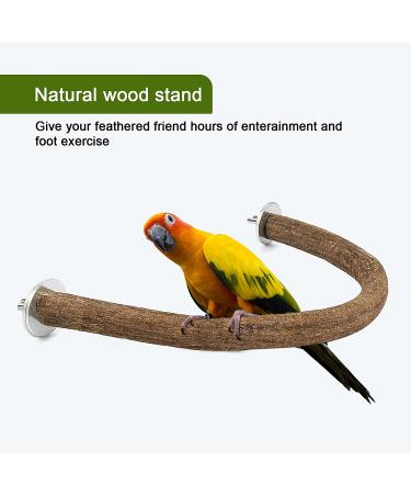 Rypet Parrot Bird Natural Wood Stand Perch Swing - Large U Shape - Buy Online on SooperMarket.com