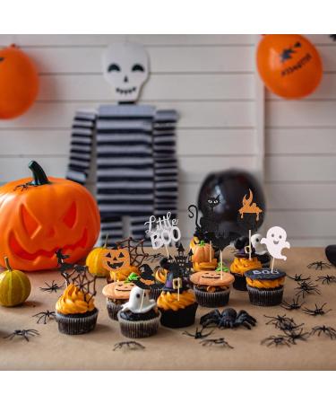 Cosswe Cupcake Toppers Pack of 18 Glitter Halloween Cupcake Topping - Buy Online on SooperMarket.com