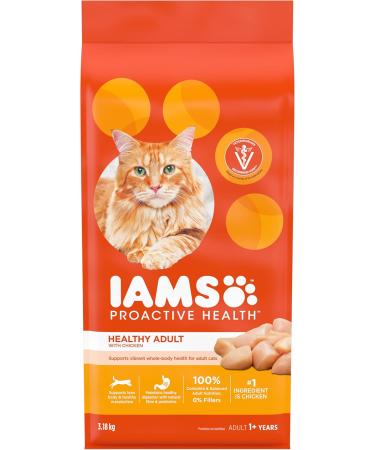 IAMS Proactive Health Healthy Adult Dry Cat Food with Chicken 3.18kg Bag & Perfect Portions Healthy Wet Cat Food Adult Grain Free Cuts in Gravy - Chicken and Tuna 12CT Multipack 75g Tray 3.18 kg (Pack of 1) Dry Cat Food + PET_FOOD 385854 - Buy Online on SooperMarket.com