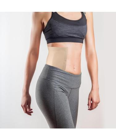 5 Pack Self-Adhesive Castor Oil Packs - Organic Cotton Leak-Proof & Absorbent Massage Belt (20x22cm) - Buy Online on SooperMarket.com