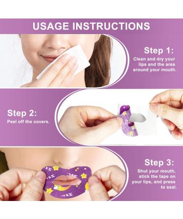 Mouth Tape For Sleeping Quit Mouth Breathing Device Anti Snoring Promotes Nasal Breathing Adhesive Non Woven Fabric Cute Pattern Large Size For Adults 30 Sheets For 30 Days Supply 30 Sheets Forming A New Habit Large Size for Adults - Buy Online on SooperMarket.com