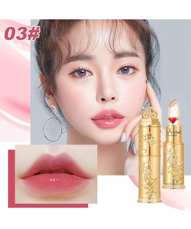 Flower Jelly Lipstick Set - Temperature Change Moisturizer & Color Change Lip Gloss | Long-lasting Nourishing Balm | 3 Shades - Buy Online on SooperMarket.com