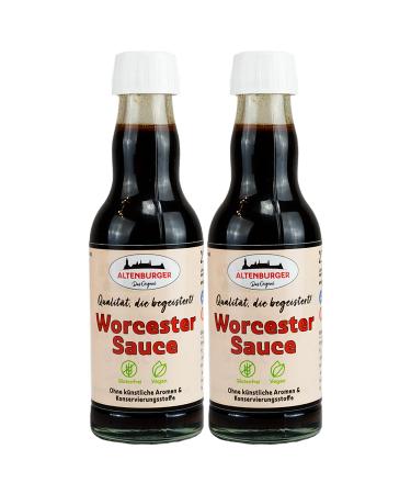 Altenburger Original Worcester sauce 2x200ml (400ml) in the glass bottle Worcestershire sauce gluten -free lactose -free vegan without the addition of flavors