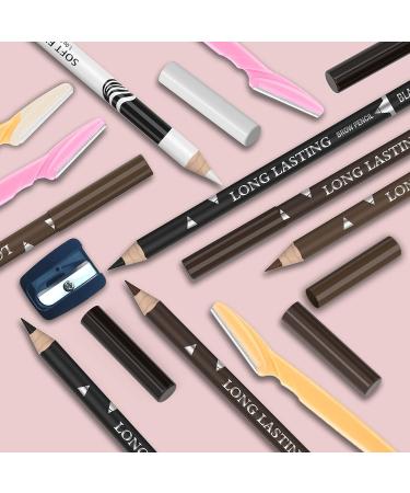 7Pcs Multicolor Waterproof Eyebrow Pencil & Eyeliner Set - Long Lasting Smudge Proof Makeup for Women - Buy Online on SooperMarket.com