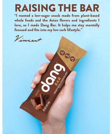 Dang Keto Bar - Crazy Rich Chocolate with Sea Salt | 12 Bars (1.4 oz each) - Low Carb Snack - Buy Online on SooperMarket.com