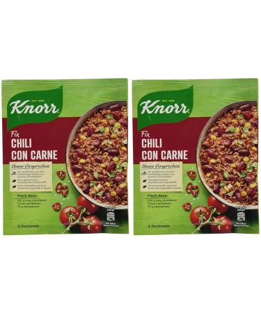 Knorr fixed mixture of chili con carne for a spicy stew with natural ingredients* 33 g 1 piece (pack with 2) chili con carne 33 g (2 Pack)