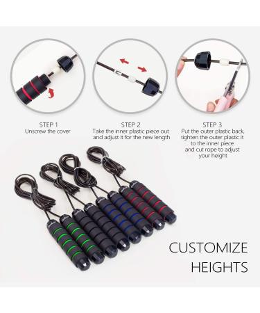 GoxRunx Tangle-Free Speed Jump Rope for Fitness Workout - Red, for Men, Women, and Kids - Buy Online on SooperMarket.com