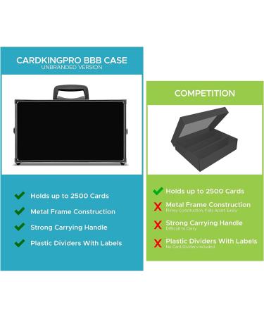 BBB Edition Game Card Storage Case for MTG and Standard Card Games | Includes 8 Dividers | Fits up to 2500 Loose Unsleeved Cards - Buy Online on SooperMarket.com