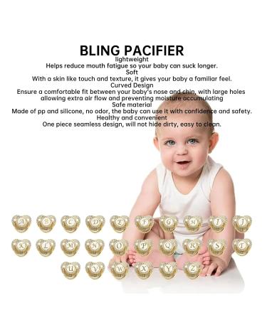 Curved Baby Pacifier for Newborns - Healthy & Lightweight with Dust Cover (Letter A) - Shop Internationally! - Buy Online on SooperMarket.com