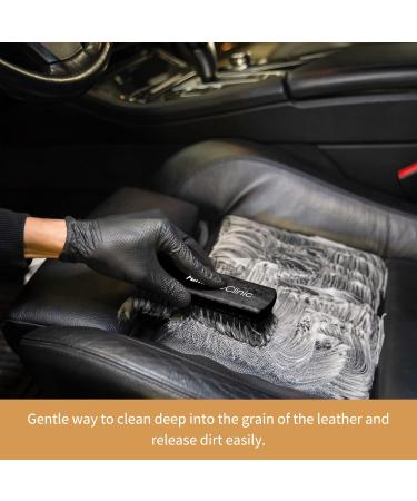 Furniture Clinic Cleaning Brush for Leather Fabric & Canvas | Gentle Bristles for Safe Cleaning of Furniture Jackets & Shoes | Easy-to-Use Soft Brush - Buy Online on SooperMarket.com