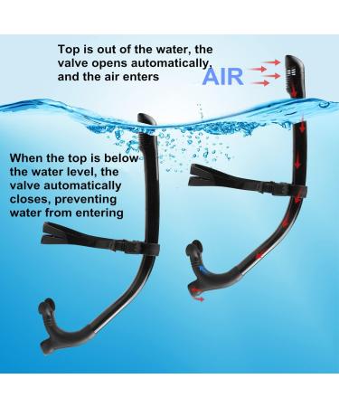 SACBOLA Dry Snorkel for Advanced Swim Training - Blue | Perfect for Pool Swimming & Open Water Snorkeling - Buy Online on SooperMarket.com