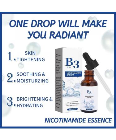 Niacinamide 5% Serum Anti Aging Serum Hyaluronic Acid For Face Hydrated Dark Spot Remover Brightening Serum for Blemish-Prone Dull Skin Face Serum for Women Men Skin Care - Buy Online on SooperMarket.com