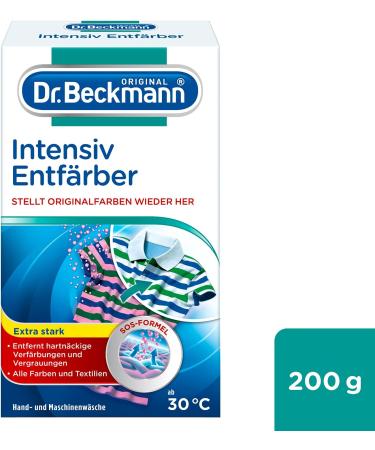Dr. Beckmann Intensive Discolorant | Successfully Discolorate and Save Discoloured Textiles | Restores Original Colours | 200 g - Buy Online on SooperMarket.com
