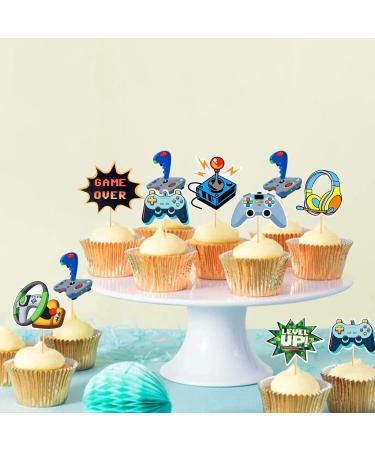 Cyodoos 48Pcs Video Game Cupcake Toppers Assembled Game On Controllers Cupcake Picks GamePad Cake Decorations for Game Theme Baby Shower Kids Boys Girls Birthday Anniversary Party Decorations Supplies - Buy Online on SooperMarket.com
