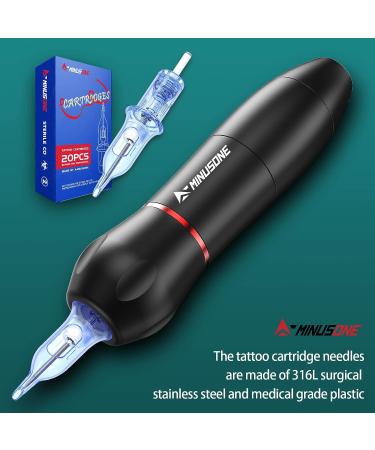 A-minusone 9RL Tattoo Needles - 20PCS Standard #12 Round Liner Cartridge Needles for Rotary Tattoo Pen - Buy Online on SooperMarket.com