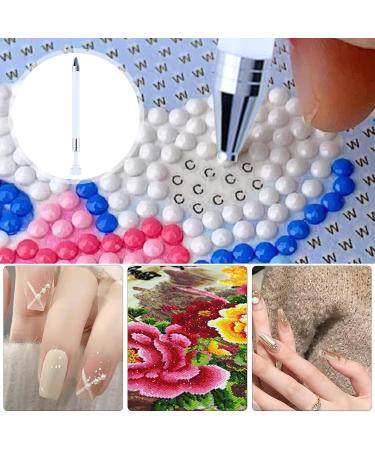 Nail Art Drill - Manicure Dotting Pencil for Artistic Nails Manicure Art Pencil for Nails Lightweight Portable Nail Tool for Home Travel White - Buy Online on SooperMarket.com