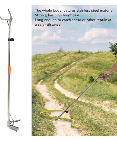 Foldable Self Lockable Stainless Steel Reptile Grabber Snake Tong Snake Catcher Stick Rattlesnake Catcher Grabber Pick-up Handling Tool Snake Tong Foldable Reptile Grabber Catcher Handling Too - Buy Online on SooperMarket.com